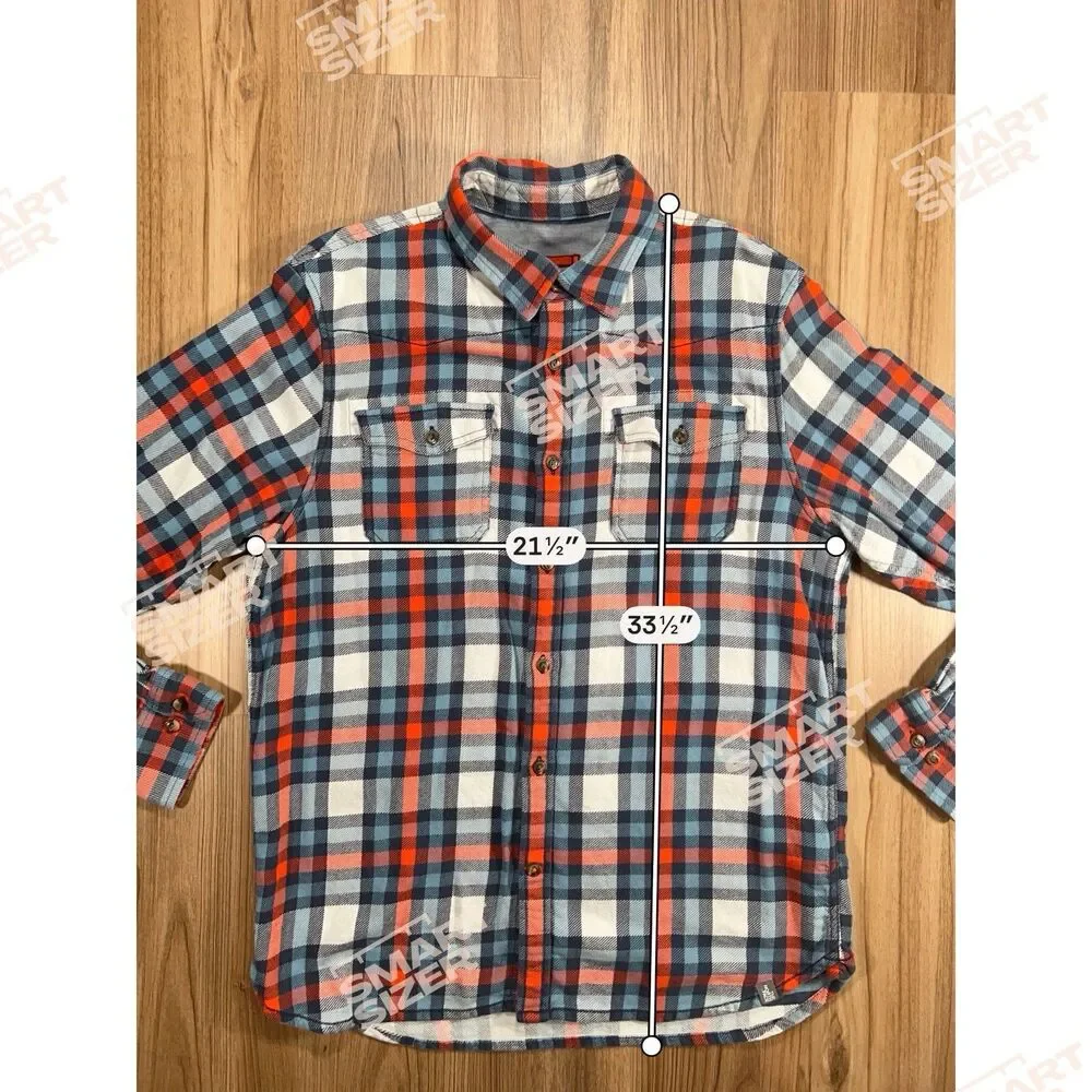 The North Face Plaid Flannel Blue Red Button Up Casual Men’s Size Large